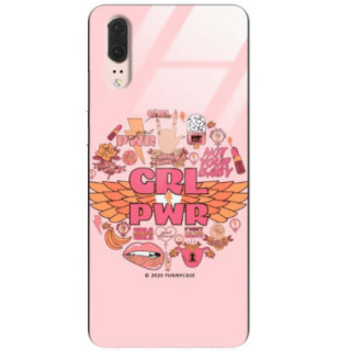 Black Case Wzory ST_FEM Huawei P20  - FunnyCase 