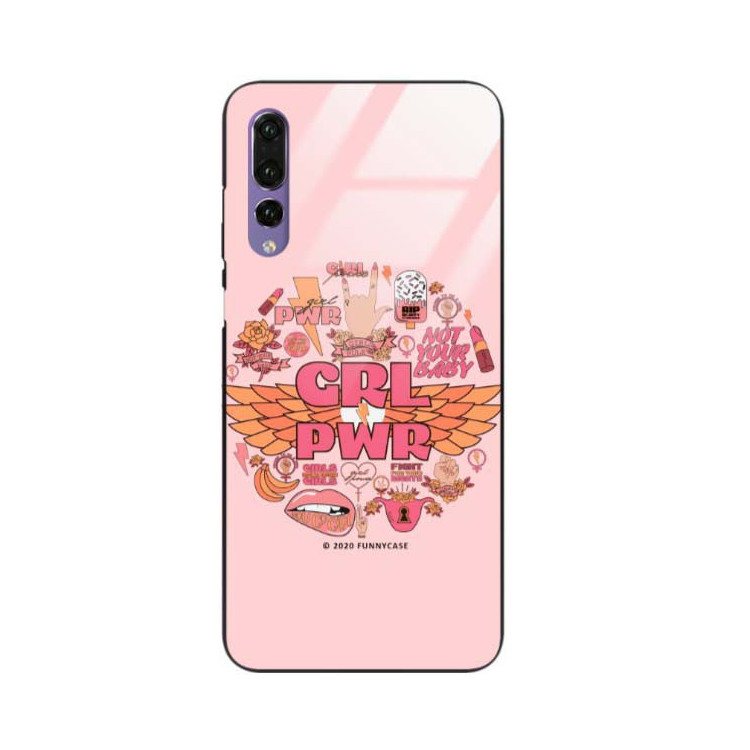 Black Case Wzory ST_FEM Huawei P20 PRO  - FunnyCase 