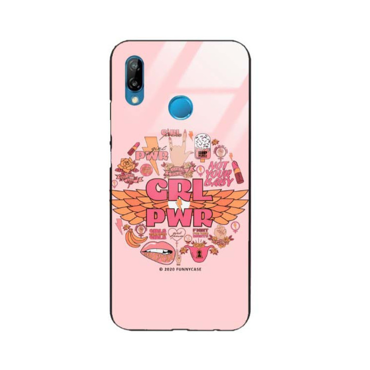 Black Case Wzory ST_FEM Huawei P30 LITE  - FunnyCase 