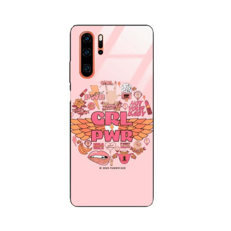 Black Case Wzory ST_FEM Huawei P30 PRO  - FunnyCase 