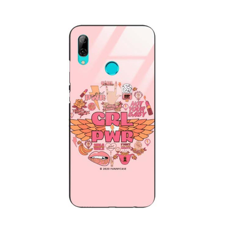 Black Case Wzory ST_FEM Huawei Y7 2019  - FunnyCase 