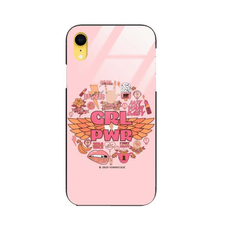 Black Case Wzory ST_FEM Apple IPHONE XR  - FunnyCase 