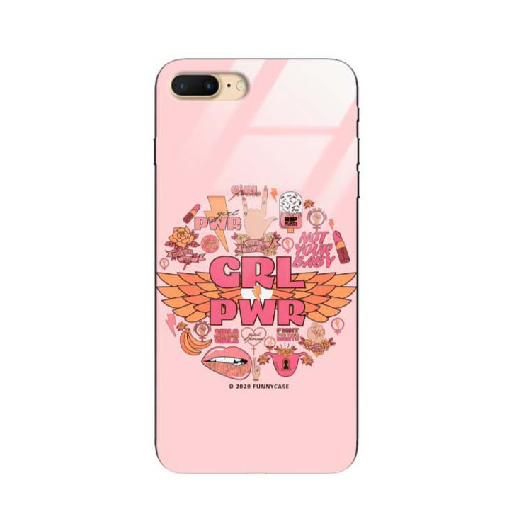 Black Case Wzory ST_FEM Apple IPHONE 7 PLUS / 8 PLUS  - FunnyCase 