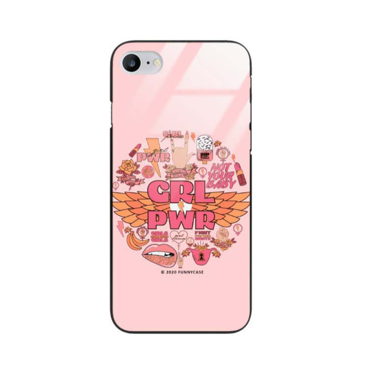 Black Case Wzory ST_FEM Apple IPHONE 7 / 8  - FunnyCase 