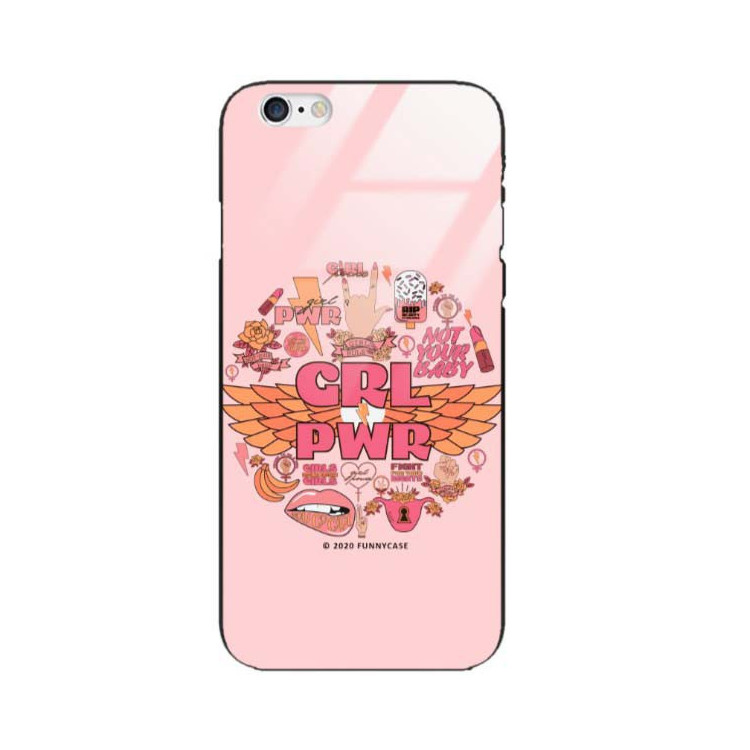 Black Case Wzory ST_FEM Apple IPHONE 6 / 6S  - FunnyCase 