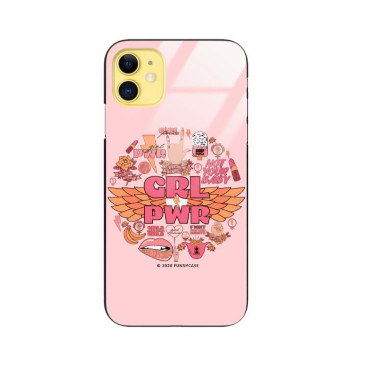 Black Case Wzory ST_FEM Apple IPHONE 11  - FunnyCase 