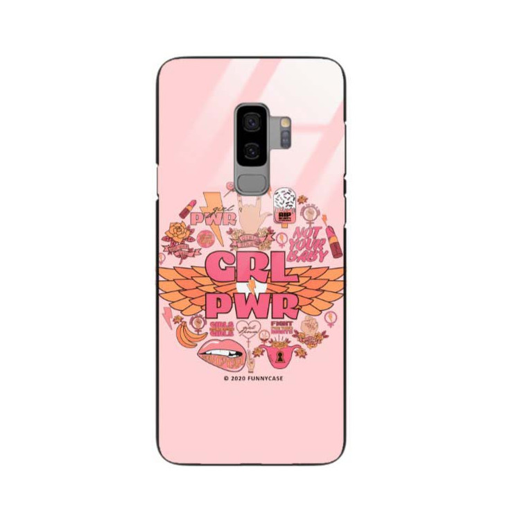 Black Case Wzory ST_FEM Samsung GALAXY S9 PLUS  - FunnyCase 