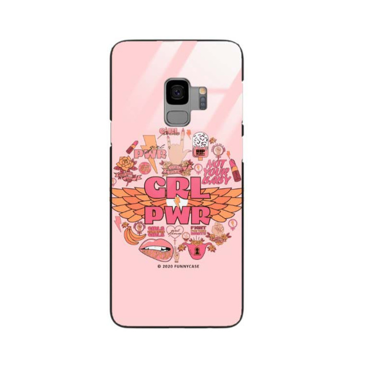 Black Case Wzory ST_FEM Samsung GALAXY S9  - FunnyCase 