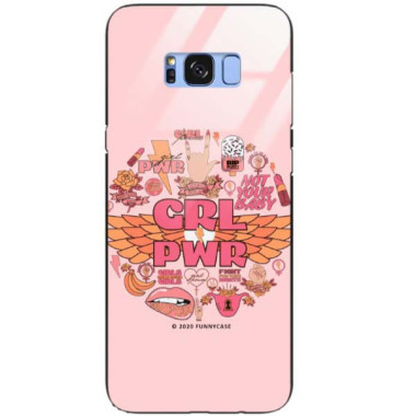 Black Case Wzory ST_FEM Samsung GALAXY S8 PLUS  - FunnyCase 