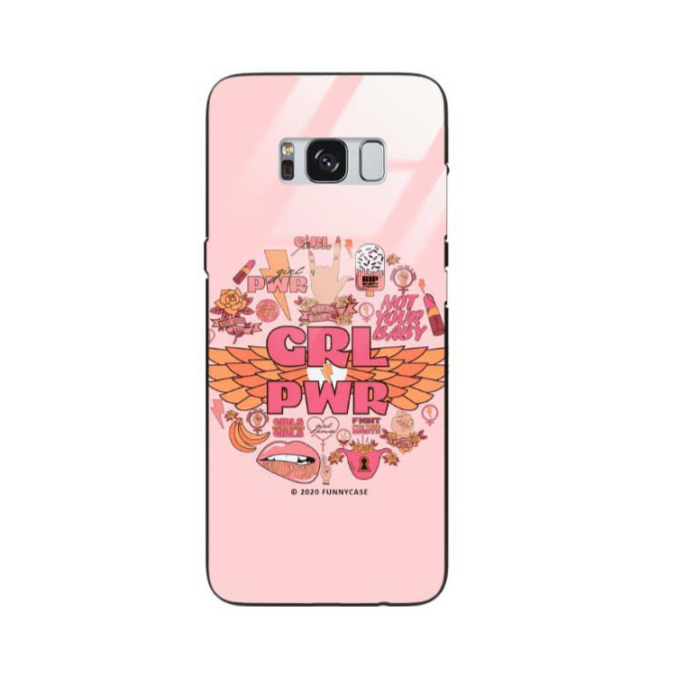 Black Case Wzory ST_FEM Samsung GALAXY S8  - FunnyCase 