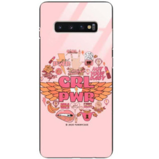 Black Case Wzory ST_FEM Samsung GALAXY S10 PLUS  - FunnyCase 