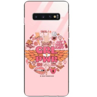 Black Case Wzory ST_FEM Samsung GALAXY S10  - FunnyCase 