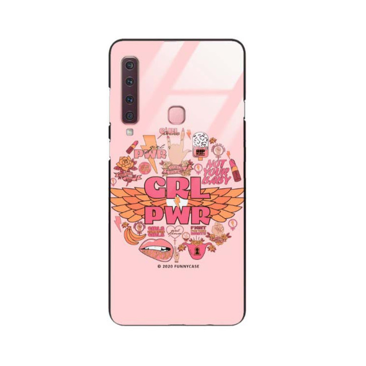 Black Case Wzory ST_FEM Samsung GALAXY A9 2018  - FunnyCase 