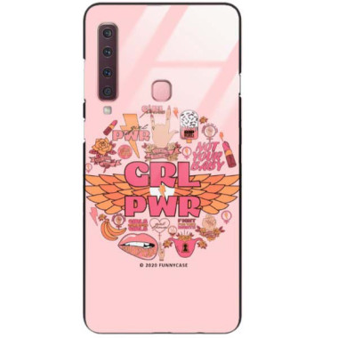 Black Case Wzory ST_FEM Samsung GALAXY A9 2018  - FunnyCase 