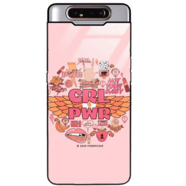 Black Case Wzory ST_FEM Samsung GALAXY A90  - FunnyCase 