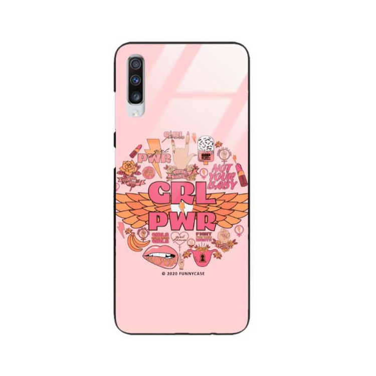 Black Case Wzory ST_FEM Samsung GALAXY A70 / A70S  - FunnyCase 