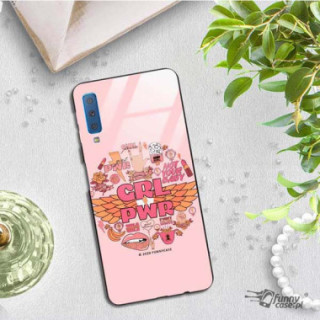 Black Case Wzory ST_FEM Samsung GALAXY A7 2018  - FunnyCase 