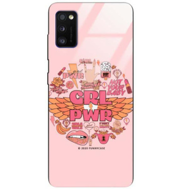 Black Case Wzory ST_FEM Samsung GALAXY A41  - FunnyCase 