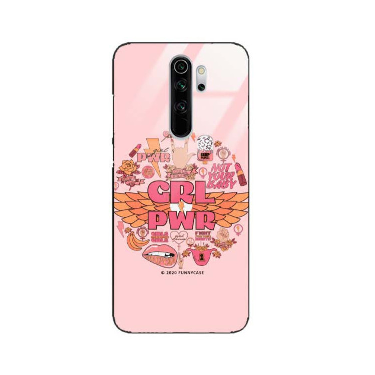 Black Case Wzory ST_FEM Xiaomi REDMI NOTE 8 PRO  - FunnyCase 