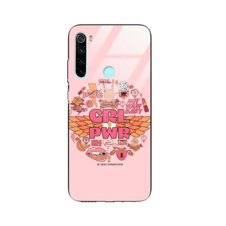 Black Case Wzory ST_FEM Xiaomi REDMI NOTE 8  - FunnyCase 