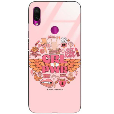 Black Case Wzory ST_FEM Xiaomi REDMI NOTE 7  - FunnyCase 