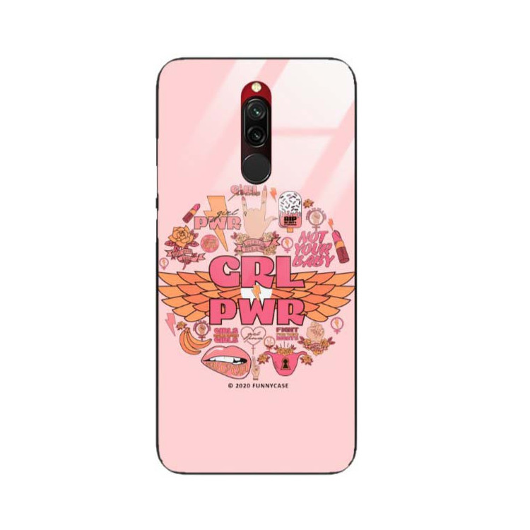 Black Case Wzory ST_FEM Xiaomi REDMI 8  - FunnyCase 