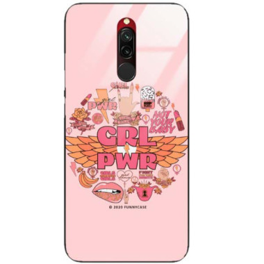 Black Case Wzory ST_FEM Xiaomi REDMI 8  - FunnyCase 