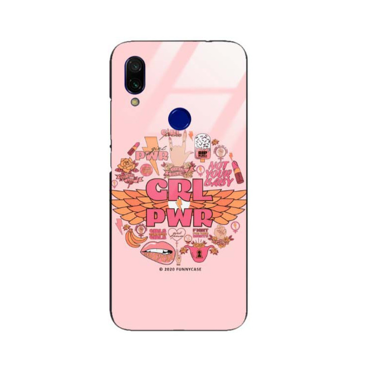 Black Case Wzory ST_FEM Xiaomi REDMI 7  - FunnyCase 