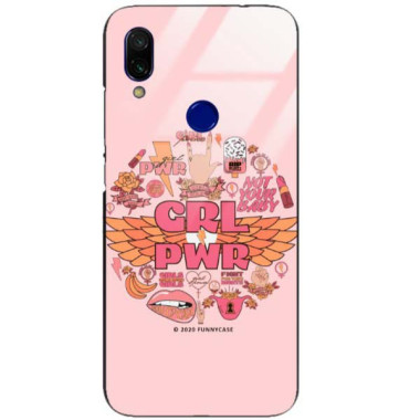 Black Case Wzory ST_FEM Xiaomi REDMI 7  - FunnyCase 