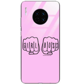 Black Case Wzory ST_FEM Huawei MATE 30 PRO  - FunnyCase 