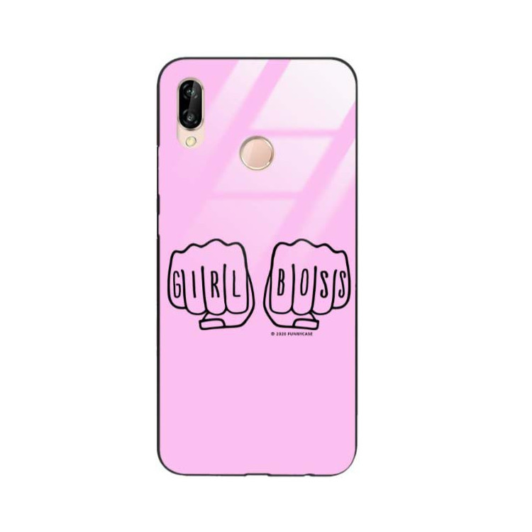 Black Case Wzory ST_FEM Huawei P20 LITE  - FunnyCase 