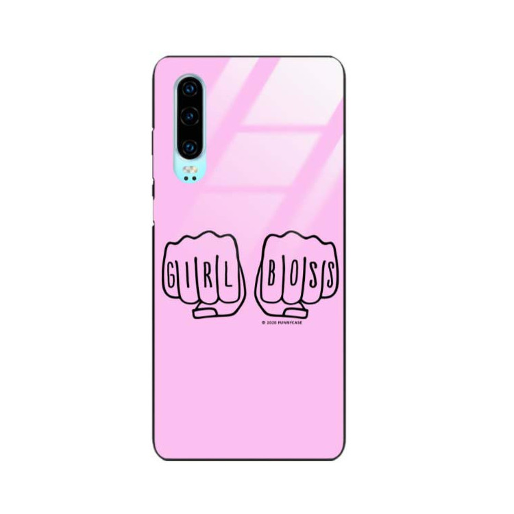 Black Case Wzory ST_FEM Huawei P30  - FunnyCase 