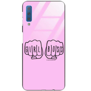 Black Case Wzory ST_FEM Samsung GALAXY A7 2018  - FunnyCase 