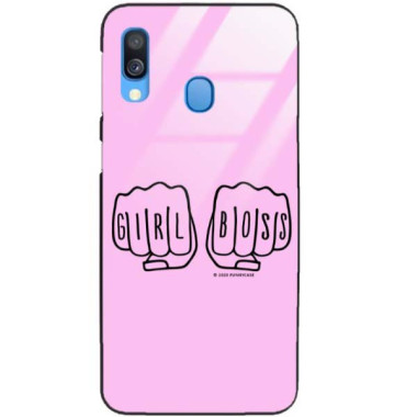 Black Case Wzory ST_FEM Samsung GALAXY A40  - FunnyCase 