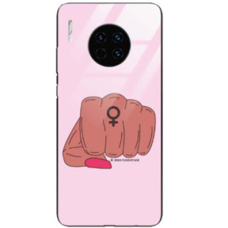 Black Case Wzory ST_FEM Huawei MATE 30 PRO  - FunnyCase 