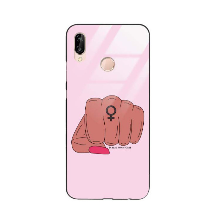 Black Case Wzory ST_FEM Huawei P20 LITE  - FunnyCase 