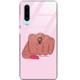 Black Case Wzory ST_FEM Huawei P30  - FunnyCase 