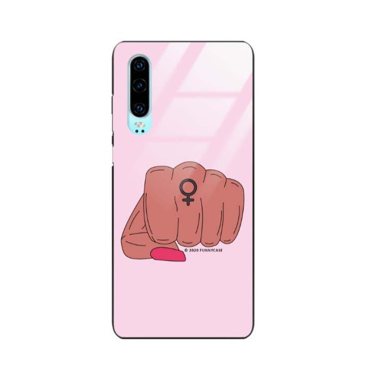 Black Case Wzory ST_FEM Huawei P30  - FunnyCase 