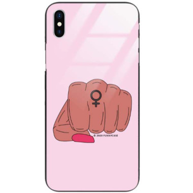 Black Case Wzory ST_FEM Apple IPHONE X / XS  - FunnyCase 