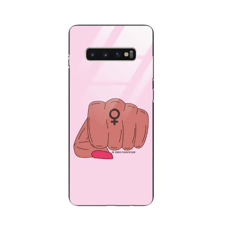 Black Case Wzory ST_FEM Samsung GALAXY S10 PLUS  - FunnyCase 