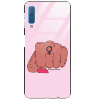 Black Case Wzory ST_FEM Samsung GALAXY A7 2018  - FunnyCase 