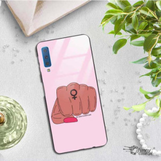 Black Case Wzory ST_FEM Samsung GALAXY A7 2018  - FunnyCase 