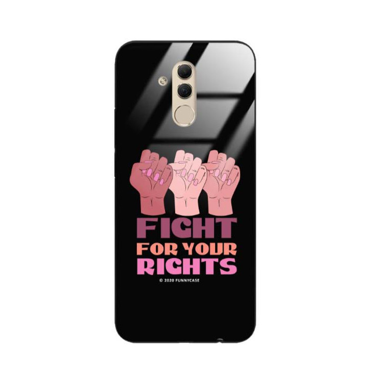 Black Case Wzory ST_FEM Huawei MATE 20 LITE  - FunnyCase 