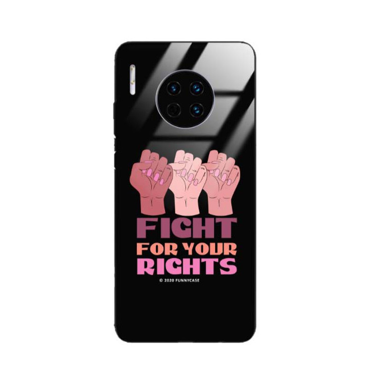 Black Case Wzory ST_FEM Huawei MATE 30  - FunnyCase 