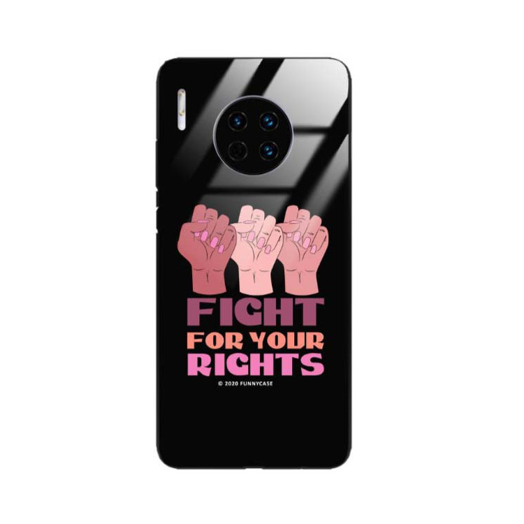 Black Case Wzory ST_FEM Huawei MATE 30 PRO  - FunnyCase 