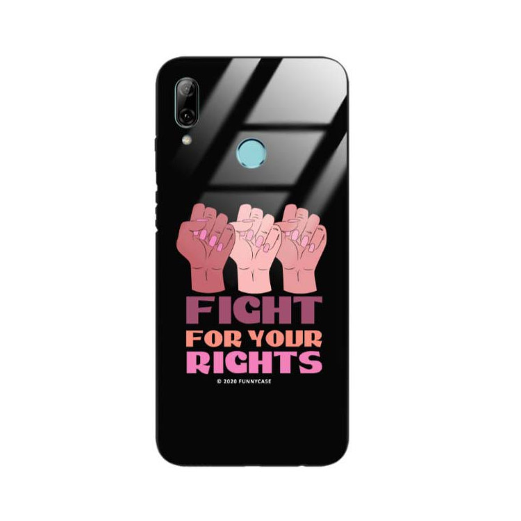 Black Case Wzory ST_FEM Huawei P SMART 2019  - FunnyCase 