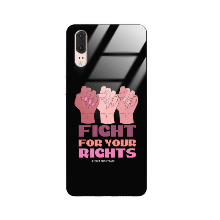 Black Case Wzory ST_FEM Huawei P20  - FunnyCase 