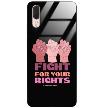 Black Case Wzory ST_FEM Huawei P20  - FunnyCase 