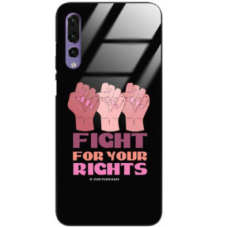 Black Case Wzory ST_FEM Huawei P20 PRO  - FunnyCase 