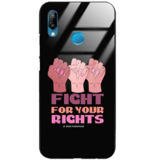 Black Case Wzory ST_FEM Huawei P30 LITE  - FunnyCase 